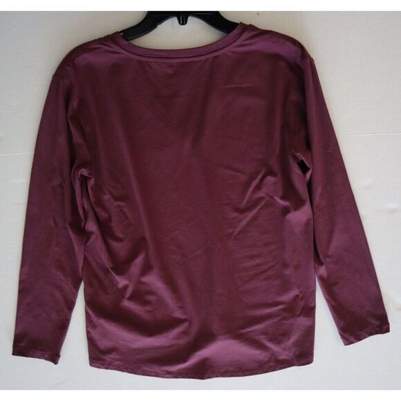 Athleta Women's Sz Small Purple Renew Seamless Long Sleeve V-Neck Shirt - Picture 8 of 8